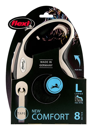 🥇 Flexi New Comfort Tape L (8 mètres) : L'excellence de la laisse enrouleur