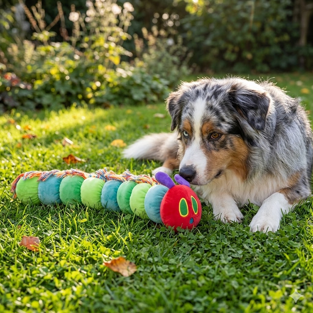 🥈 Peluche La Chenille qui fait des trous pour chien - Eric Carle