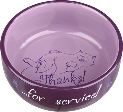 Trixie – Gamelle en céramique pour chat – 15 cm - Coloris aléatoire - Caractéristiques