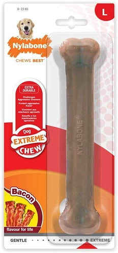 Nylabone Dura Chew Voor Harde Bijters Baconsmaak Tot 16 Kg