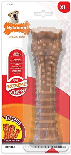 Nylabone Dura Chew Voor Harde Bijters Baconsmaak Tot 16 Kg