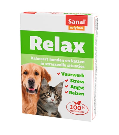 Sanal – Complément alimentaire pour chien et chat – Relax – 15 comprimés - Caractéristiques