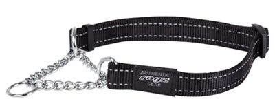 Rogz For Dogs – Collier pour chien – Semi-étrangleur Fanbelt Utility Noir – Taille L - Caractéristiques