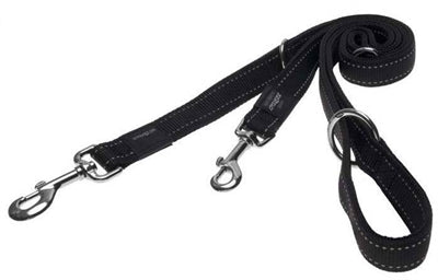 Rogz For Dogs – Laisse pour chien – Laisse multiposition Lumberjack Utility Noir – 1,8 m - Caractéristiques