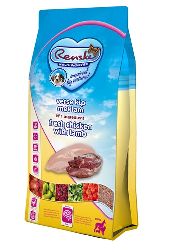 Renske – Croquettes pour chien – Poulet & Agneau pour chiot - Caractéristiques