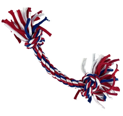 Happy Pet – Jouet pour chien – Corde à deux nœuds en tissu Twist-Tee - Caractéristiques