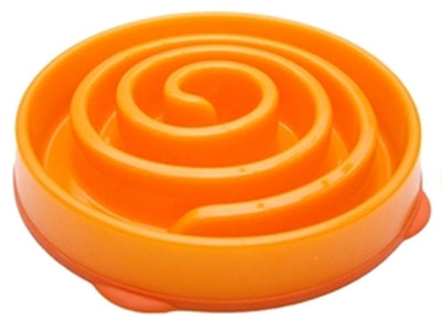 Merkloos – Gamelle anti-glouton – Slo-Bowl Feeder Mini Spiraal – Orange - Caractéristiques