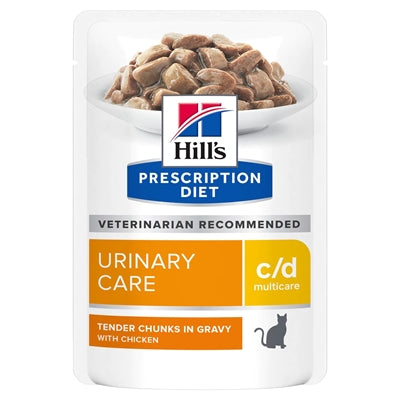 Hill's – Aliment humide pour chat – Sachet repas Prescription Diet c/d Multicare au poulet – 1.02 kg - Caractéristiques