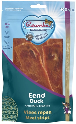 Renske – Friandises pour chien – Lanières de Canard – 100 g - Caractéristiques