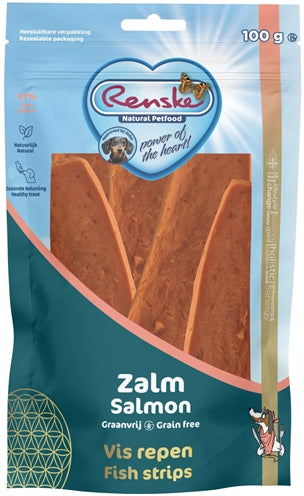 Renske – Friandises pour chien – Lanières de Saumon – 100 g - Caractéristiques