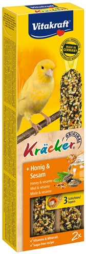 Vitakraft – Friandises pour canari – Bâtonnets craquant au miel – 2 pièces - Caractéristiques