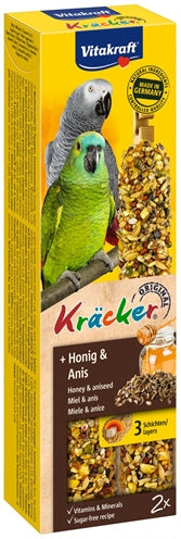 Vitakraft – Friandises pour perroquet – Bâtonnets craquant au miel – 2 pièces - Caractéristiques