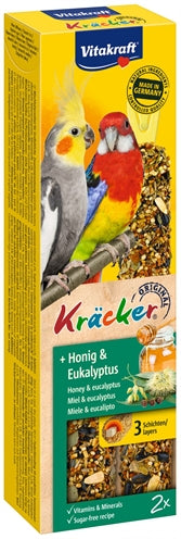Vitakraft – Friandises pour calopsitte – Bâtonnets craquant au miel – 2 pièces - Caractéristiques