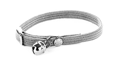 Martin – Collier pour chat – Gris nylon élastique – 30 x 1 cm - Caractéristiques