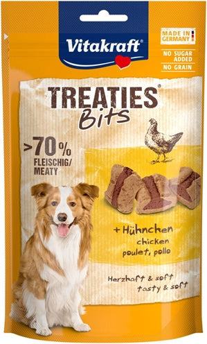 Vitakraft – Friandises pour chien – Treaties Bits Bacon Style au poulet – 120 g - Caractéristiques