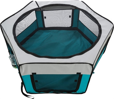 Trixie – Parc pour chiot – Puppy Ren Turquoise / Gris – 130x55 cm - Caractéristiques