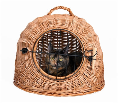 Trixie – Panier de transport pour chat - Panier en rotin avec porte – ø 50 cm - Caractéristiques