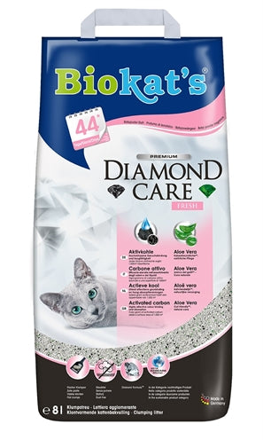 Biokat's – Litière pour chat – Diamond Care Fresh – 8 l - Caractéristiques