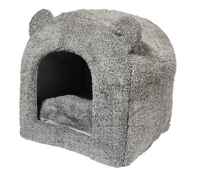 Rosewood 40 Winks – Panier Igloo Teddy pour chat – Gris – 38x38x40 cm - Caractéristiques