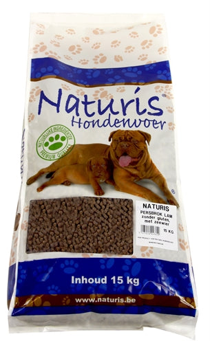 Naturis – Croquettes pour chien – Adulte Agneau - Pressée a froid, sans gluten – 15 kg - Caractéristiques