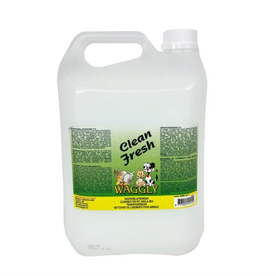 Waggly – Nettoyant pour habitats d'animaux – Clean Fresh à l'Eucalyptus – 5 litres - Caractéristiques