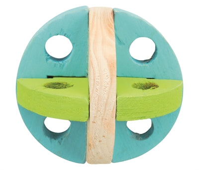 Trixie – Jouet pour rongeur – Balle de jeu et à friandises en bois – 8 cm - Caractéristiques