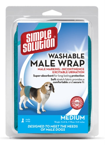 Simple Solution – Bande urinaire lavable pour chien mâle - Caractéristiques