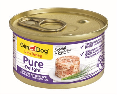 Gimdog – Aliment humide pour chien – Délice Pur Poulet et Thon – 1,02 kg - Caractéristiques