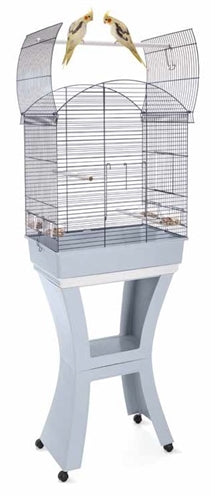 Imac – Cage pour oiseau – Calla avec pied Bleu et Gris – 62x43x78 cm - Caractéristiques
