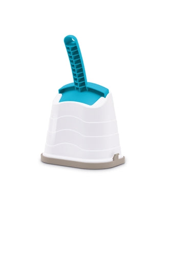 Imac – Pelle à litière pour chat – Romeo avec support – 17,5 x 11 x 28 cm - Coloris aléatoire - Caractéristiques
