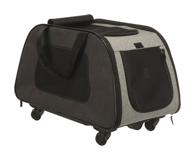 Trixie Reismand Trolley Zwart / Lichtgrijs 67X34X43 Cm