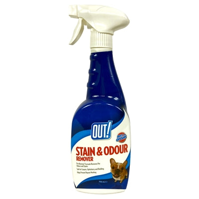 Out! – Accessoire pour chien et chat – Destructeur de taches et d'odeurs – 750 ml - Caractéristiques