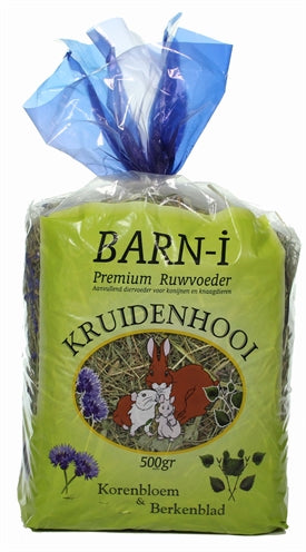 Barn-I – Foin pour rongeur – Foin aux herbes, bleuet et feuilles de bouleau – 3 kg - Caractéristiques