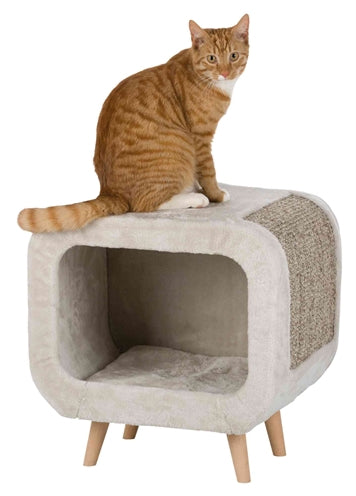 Trixie – Panier pour chat - Alicia Relax – Gris clair / Gris chiné – 48 x 48 x 38 cm - Caractéristiques