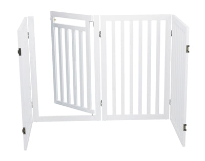 Trixie Hondenhek Met Deur Wit 60-160 X 81 Cm