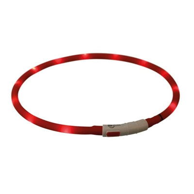 Trixie – Collier lumineux pour chien – Flash Light USB rouge – 70 x 1 cm - Caractéristiques