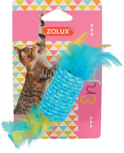 Zolux – Jouet pour chat – Bonbon élastique – 17,5 x 3 x 3 cm - Coloris aléatoire - Caractéristiques