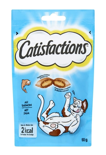 Catisfactions – Friandises pour chat – Bouchée croquante au saumon - Caractéristiques