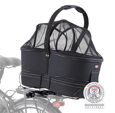 Trixie – Panier de vélo pour porte-bagages large – Noir – 60x29x49 cm - Caractéristiques