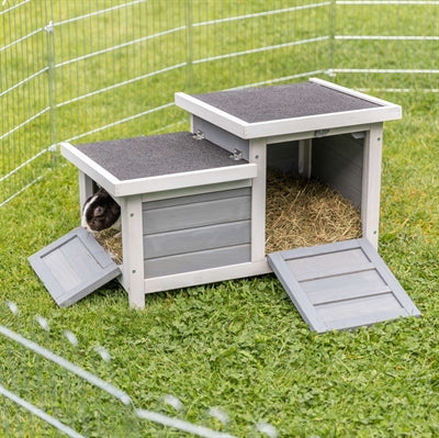 Trixie Knaagdierhuis Met 2 Ingangen Grijs / Wit 70X45X43 Cm
