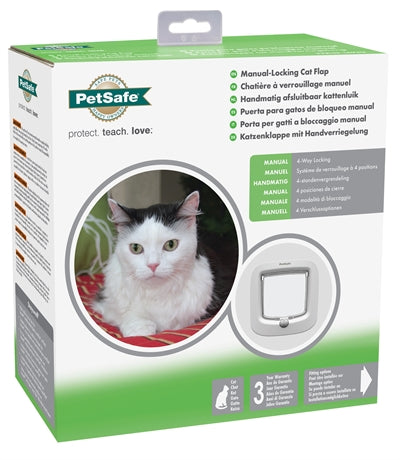 PetSafe Staywell – Chatière manuelle pour chat – Blanc - Caractéristiques