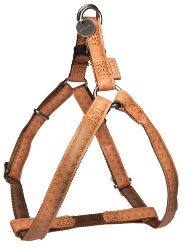 Zolux – Harnais pour chien – Harnais Mac Leather - marron – 20 mm x 50-75 cm - Caractéristiques