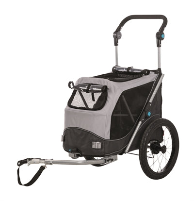Trixie – Remorque vélo pour chien – Pliable – Gris - Caractéristiques