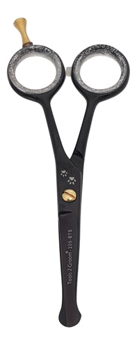 Tools-2-Groom – Accessoire de toilettage pour chien – Ciseaux à pattes droits Black Edge – 12,5 cm - Caractéristiques