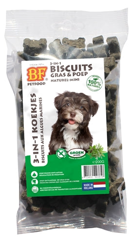 BF Petfood – Friandises pour chien – Mini Biscuits Minéraux 3 en 1 aux Herbes – 200 g - Caractéristiques