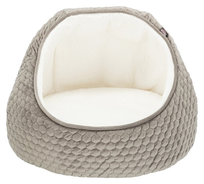 Trixie – Panier pour chien et chat – Igloo Livia gris / crème – 55 x 55 x 45 cm - Caractéristiques