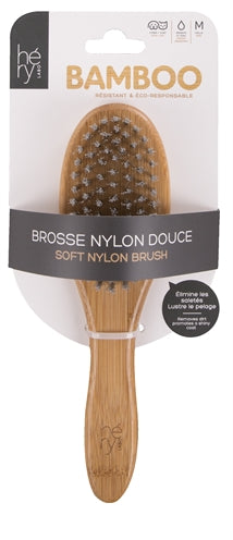 Hery Labo – Brosse pour chien et chat – Brosse en nylon et bambou - Caractéristiques