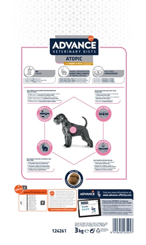 Advance Veterinary Diet Dog Atopic Gevoelige Huid Graanvrij / Derma 3 Kg