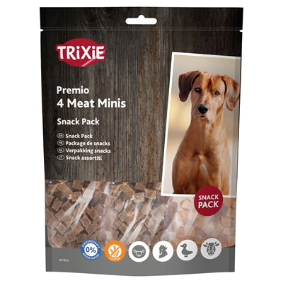 Trixie – Friandises pour chien – Premio Assortiment de bouchées à la viande (Poulet, Canard, Bœuf, Agneau) – 400 g - Caractéristiques