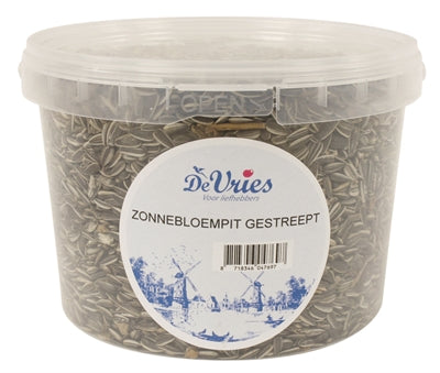 De Vries – Graine pour oiseau – Graine de Tournesol Striée – 3 l - Caractéristiques